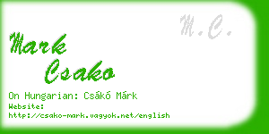 mark csako business card